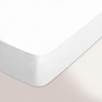 Drap housse uni 80x200 cm 100 coton ALTO Blanc Drap housse uni 80x200 cm