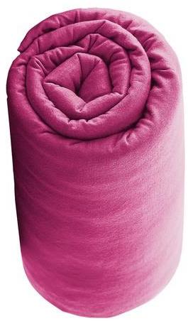 Drap housse Coton Rose Uni 140 x 190 cm