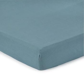 Drap housse 140x200cm uni en lin {CouleurRetravail