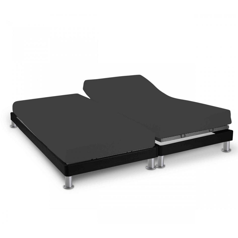 Drap Housse Anthracite TPR Pour Sommier Articulé 2