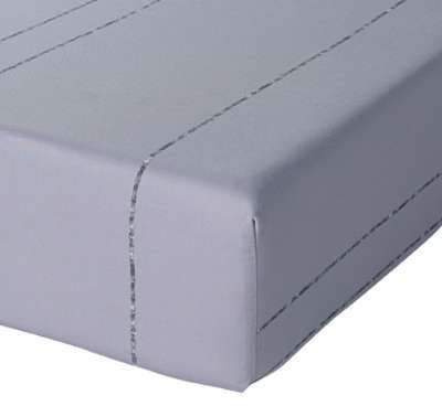Drap housse Blue song - 150 x 200 cm - Taupe Drap housse Blue song - 150