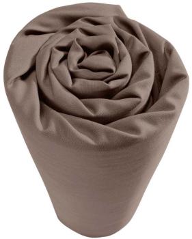 Drap housse Coton Taupe Uni 90 x 190 cm