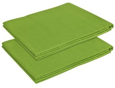 VidaXL Drap pour lit Coton 2 pièces 240 x 260 cm Vert VidaXL Drap pour lit Coton