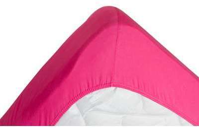 Drap housse jersey extensible DOUCEUR rose Drap housse jersey extensible