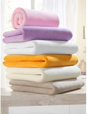 Drap-housse en velours ras Webschatz lilas Drap-housse en velours ras