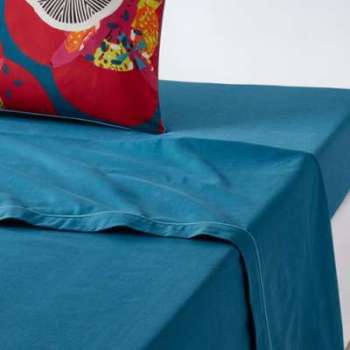 Drap plat uni, pur coton, Nénuphar - La Redoute In