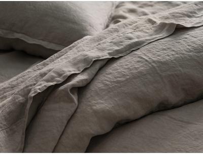 Drap plat Lin lavé 52 fils cm2 Lin Reve De Lin 180x290 Drap plat Lin lavé 52 fils