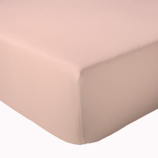 Drap plat 100% coton Rouge