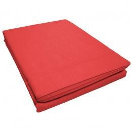 Drap plat (180 cm) Lina Uni Corail Drap plat (180 cm) Lina Uni