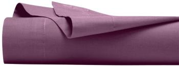 Drap plat Percale de coton 80 fils Rouge Uni 240 x Drap plat Percale de coton