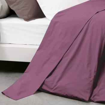 Drap plat uni 240x310 cm 100 coton ALTO Raisin Drap plat uni 240x310 cm 100