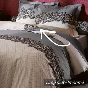 Drap plat 280x310 cm 100 coton MALICE Drap plat 280x310 cm 100 coton