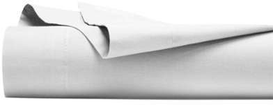 Drap plat Coton Blanc Uni 180 x 290 cm