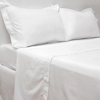 Drap plat en satin de coton égyptien
