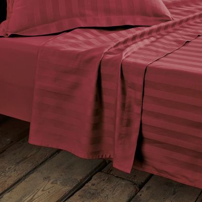 Drap, satin de coton, tissage rayé - La Redoute In