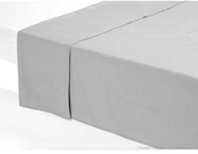 Drap plat uni 100% percale de coton 80 fils/cm2 ea