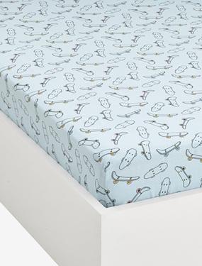 Drap-housse Bonne nuit bleu Vertbaudet