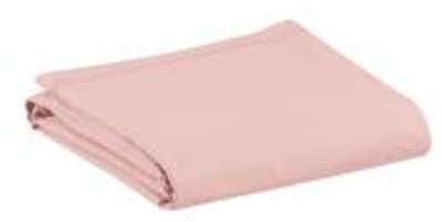 Drap plat Noche uni rose blush percale 270x310 Drap plat Noche uni rose blush