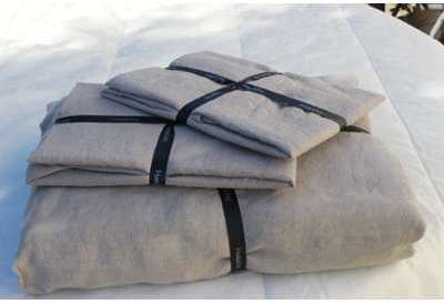 Harmony - Drap plat en lin lave Viti - lin Naturel Harmony - Drap plat en lin