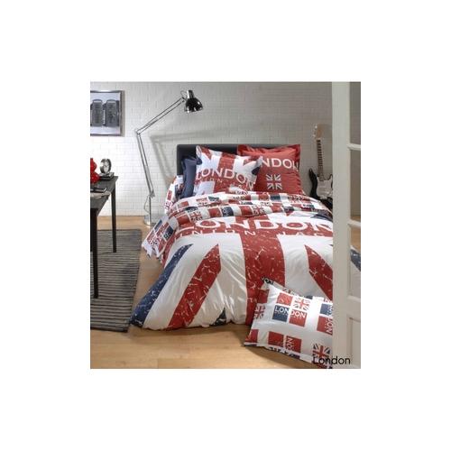 Drap London à imprimés Union Jack