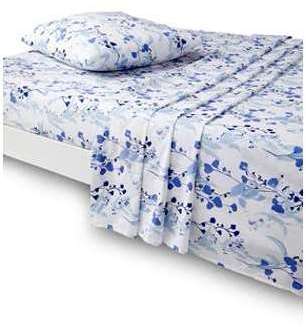 CARRE D AZUR Drap fleuri FLORALIA flanelle pur coton CARRE D AZUR Drap fleuri FLORALIA