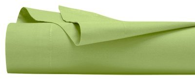 Drap plat Coton Vert Uni 270 x 300 cm