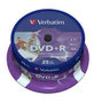 DVD R 4 7Go 16x Verbatim 43539 Imprimable Cakebox 25 DVD R 4 7Go 16x Verbatim 43539
