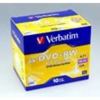 DVD RW 4 7GB Verbatim 4x vitesse Jewelcase 10-Pack DVD RW 4 7GB Verbatim 4x vitesse