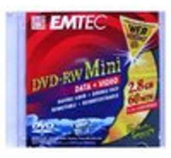 DVD-RW Mini 8cm 2 8Go 60min Double Sided Reenregistrible DVD-RW Mini 8cm 2 8Go 60min