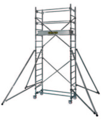 Echafaudage roulant aluminium 3.8 m