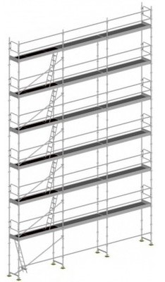 Echafaudage fixe 140m²