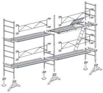 Echafaudage 49 de maçon 35m² Structure seule TOP7X