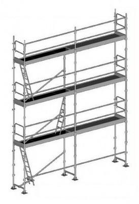Echafaudage fixe 56m PeintSans planchers Echafaudage fixe 56m PeintSans