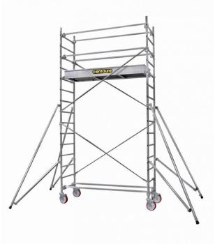 Echafaudage aluminium roulant ST 3 - L 2,10 m - H