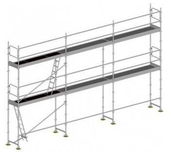 Echafaudage fixe 60m PeintSans planchers Echafaudage fixe 60m PeintSans