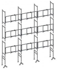 Lots structures 7.15 m (H) x 7.15 à 10.5 m (L) M49