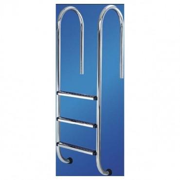 Echelle piscine droite 3 marches inox
