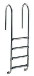 Echelle droite 4 marches inox