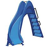Toboggan piscine courbe gauche