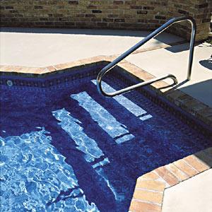 Sortie de Bain piscine avec platines soudées