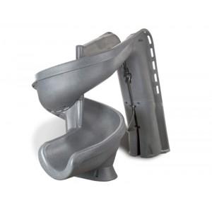 Toboggan piscine Helix gris