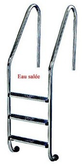 ECHELLE STANDARD 3 MARCHES INOX AISI 316 FLEXINOX