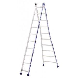 Echelle transformable 2 plans PLATINIUM 2 X 8 barreaux Echelle transformable 2 plans