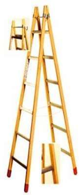 Echelles double bois et aluminium