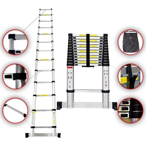 Echelle Télescopique 3.80m + barre stabilisatrice