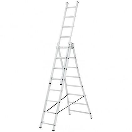 Echelle aluminium évasée 3 plans 2,27 / 5,07 m