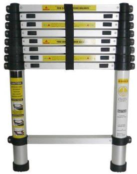 Echelle télescopique en aluminium, hauteur de 2.60