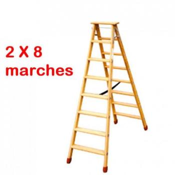 Echelle double entièrement en bois 3212E Echelle double entièrement