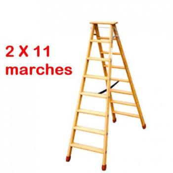 Echelle double entièrement en bois 3512E Echelle double entièrement