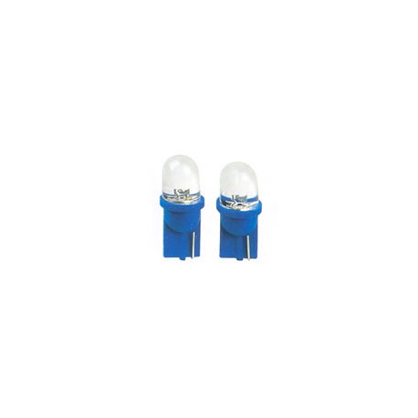Led T10 bleu 1 led w5w - 2 pièces